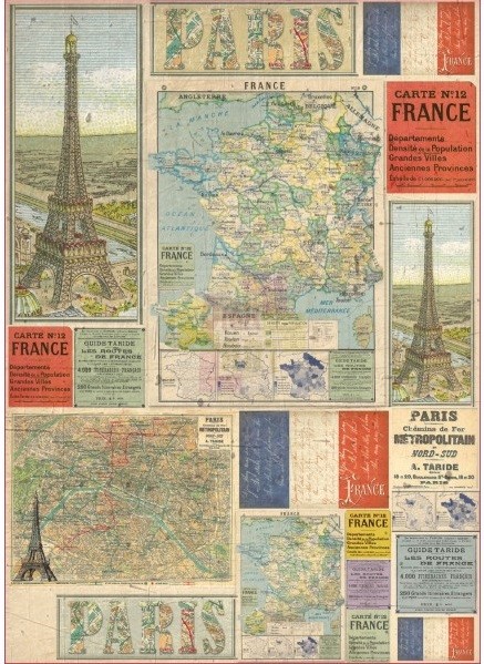 Декупажные карты Stamperia DFG442 Карта Франции